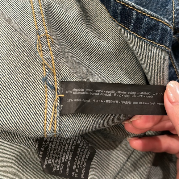 Zara denim chore jacket sz M - Picture 5 of 7
